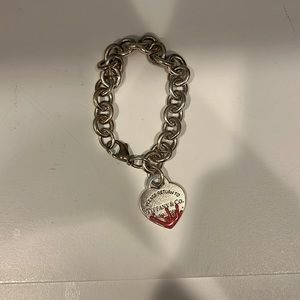 Tiffany & Co pink charm bracelet